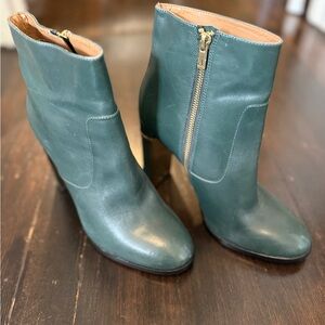 Calvin Klein - Karla booties green and gold - worn on set size 9